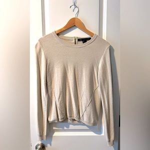 MARC by Marc Jacobs shimmery gold light sweater. Size Large.
